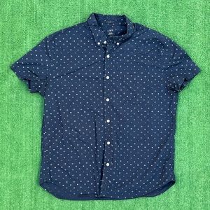 Men’s Navy Multi-dotted J.Crew Shirt (Slim Fit)